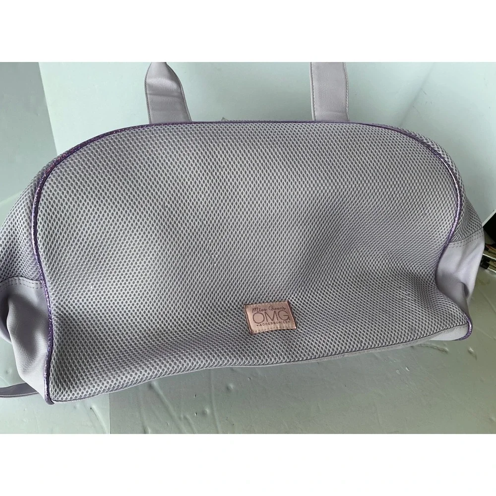 OMG Accessories Unicorn Duffle Bag Floral Glitter Tiara Lavender Kids Travel Bag
